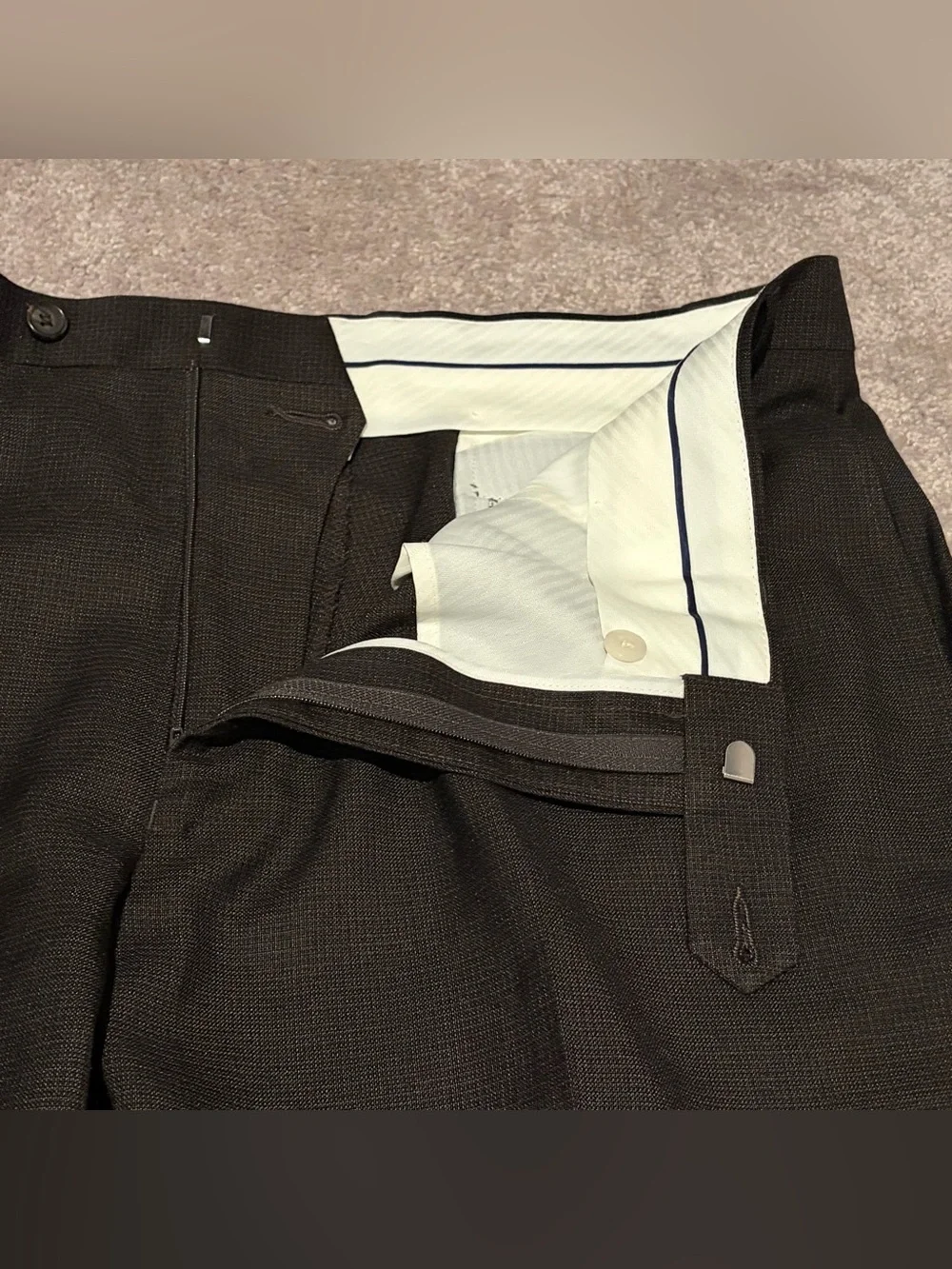 Ralph Ralph Lauren Men’s Brown Pleated Dress Pants Size 38x32 NWT